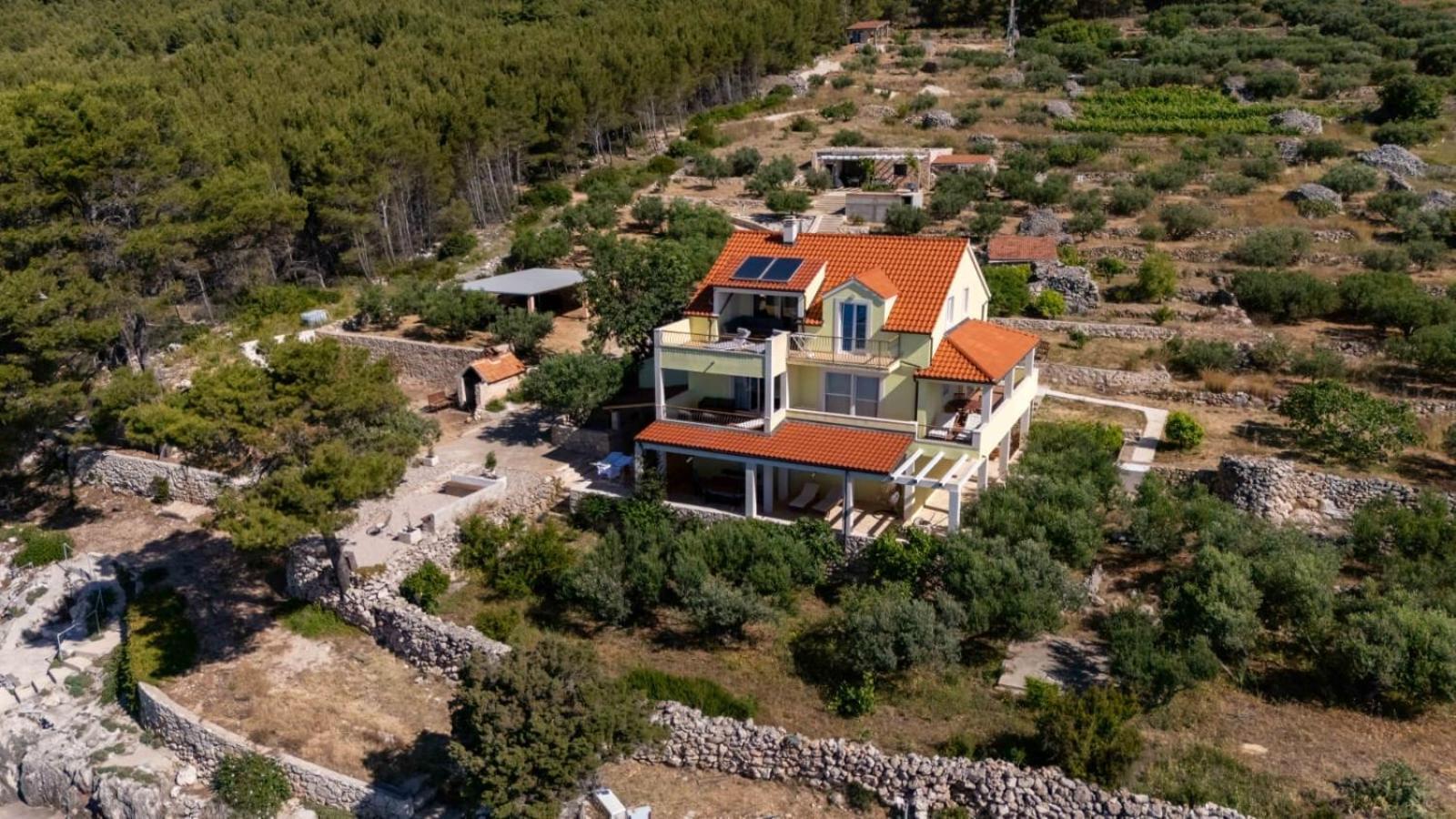 Villa Marin - 4 Apartments Zavala Kültér fotó